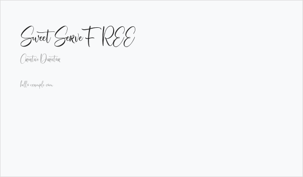 SweetServeFREE Business Card