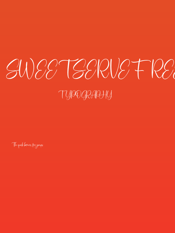 SweetServeFREE Poster