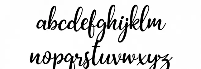 SweetWhisper-Regular फ़ॉन्ट लोअरकेस