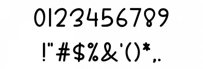 SweetWinter Font OTHER CHARS