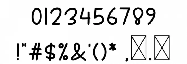 SweetWinter Font OTHER CHARS