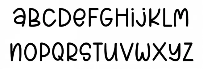 SweetWinter Schriftart Kleinbuchstaben