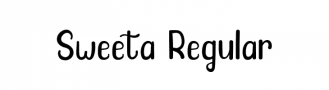 Sweeta Regular  Скачать бесплатные шрифты