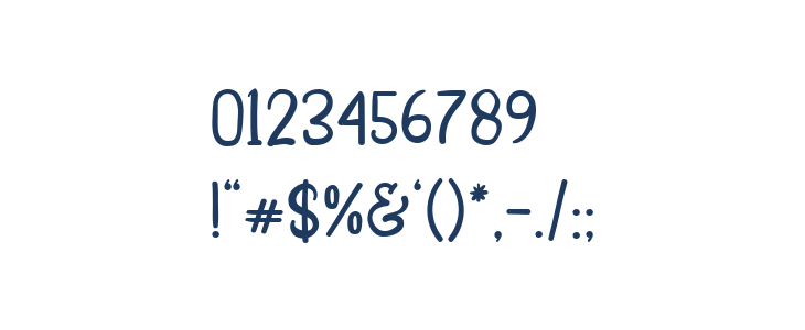 Sweeta Regular Other Characters