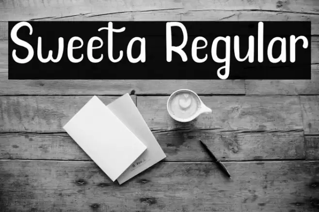 Sweeta Regular Font examples