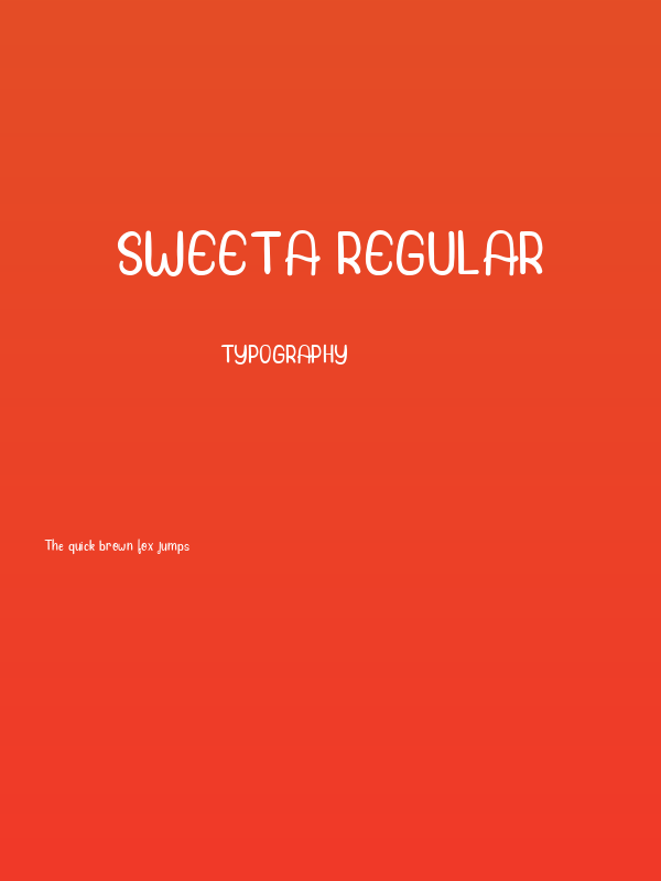 Sweeta Regular Poster