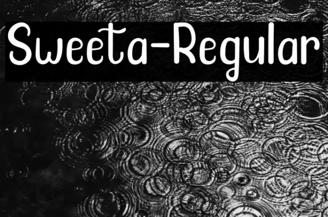 Sweeta-Regular Font examples