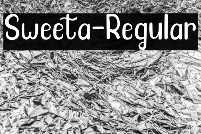 Sweeta-Regular Font examples