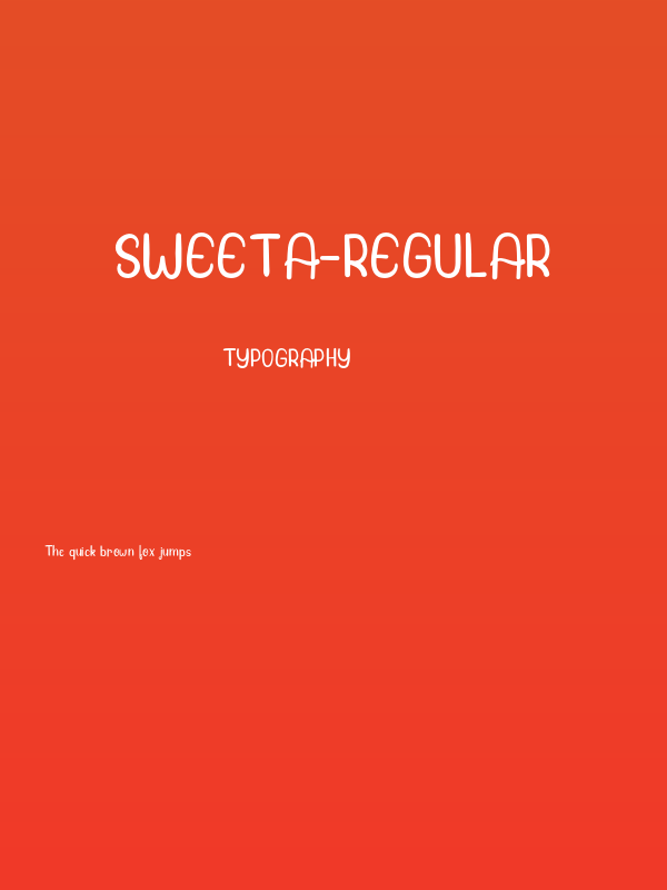 Sweeta-Regular Poster
