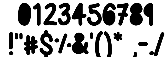 Sweetbubble Font OTHER CHARS