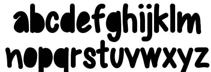 Sweetbubble Font LOWERCASE