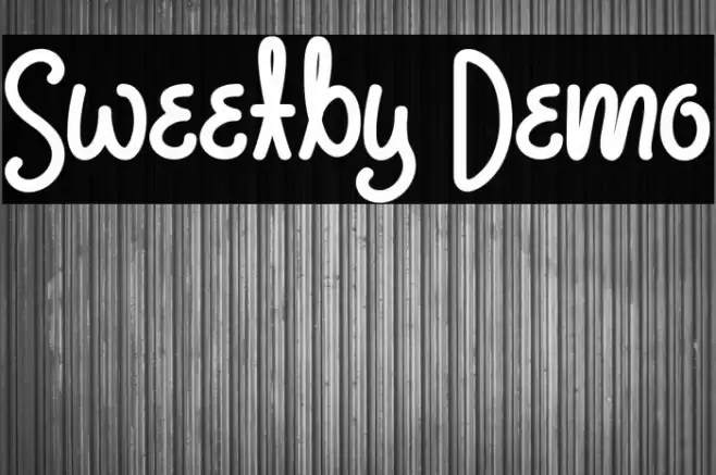 Sweetby Demo Font examples