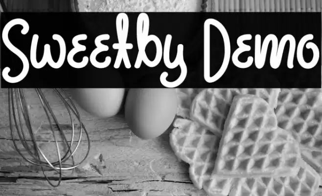 Sweetby Demo Font examples