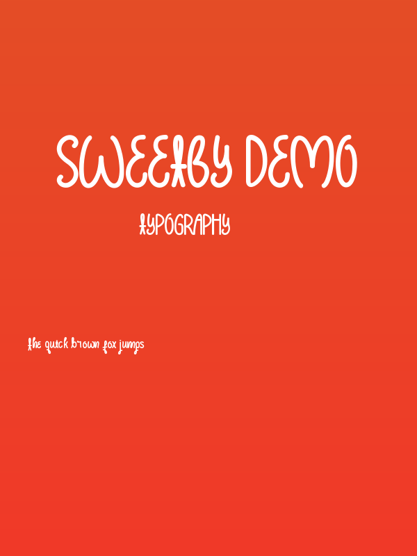 Sweetby Demo Poster