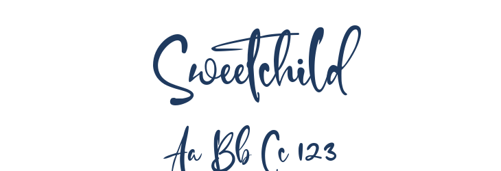 Sweetchild Font Preview