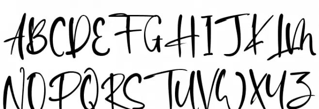 Sweetchild Schriftart Groß