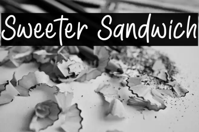 Sweeter Sandwich Font examples