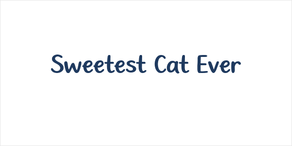 Sweetest Cat Ever Logo