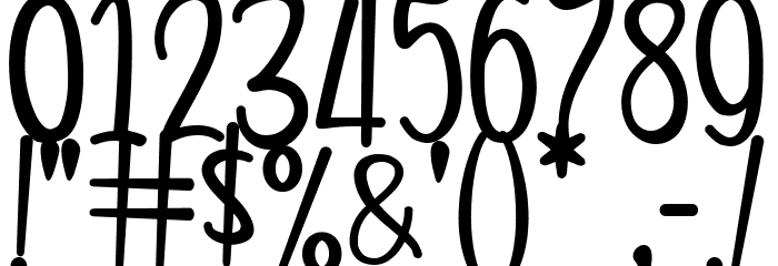Sweetfy Font OTHER CHARS