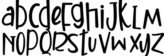 Sweetfy फ़ॉन्ट लोअरकेस