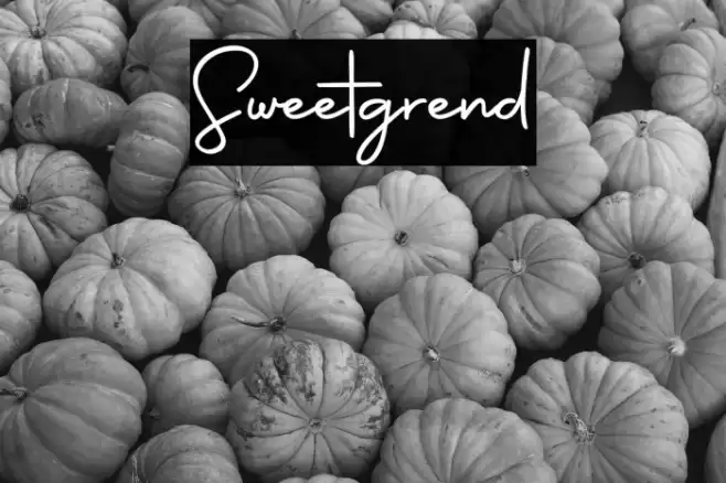 Sweetgrend Font examples