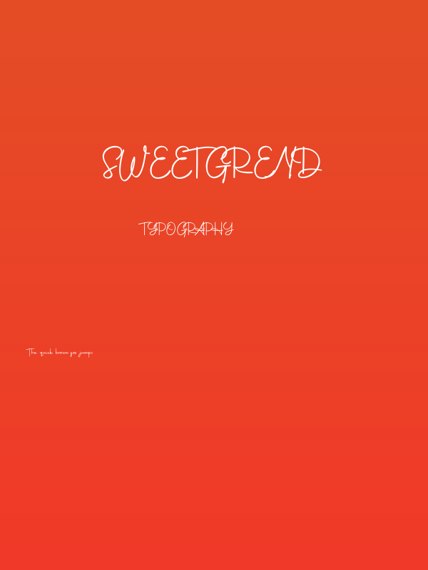 Sweetgrend Poster