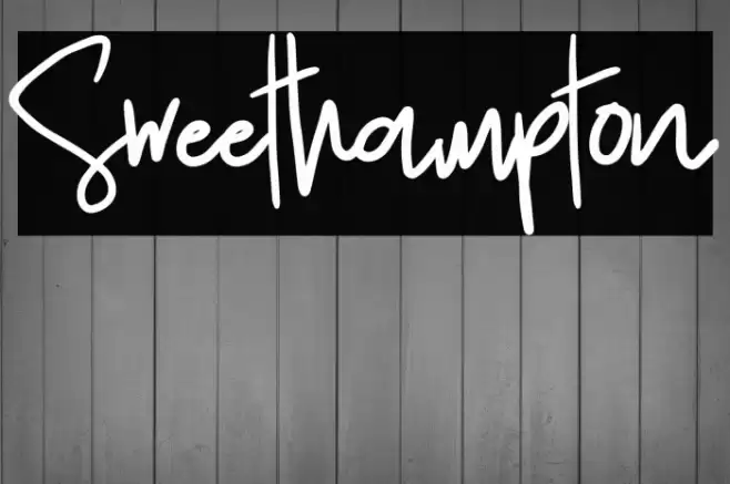 Sweethampton Font examples