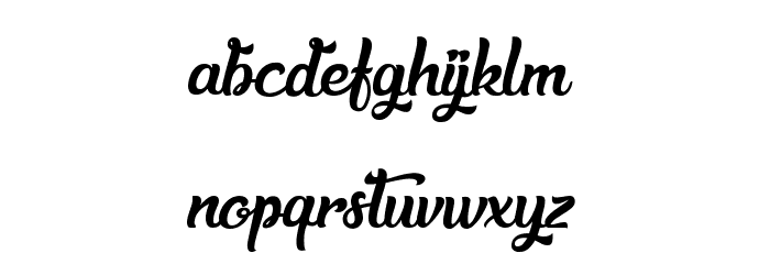 Sweetheart Birthday Font LOWERCASE