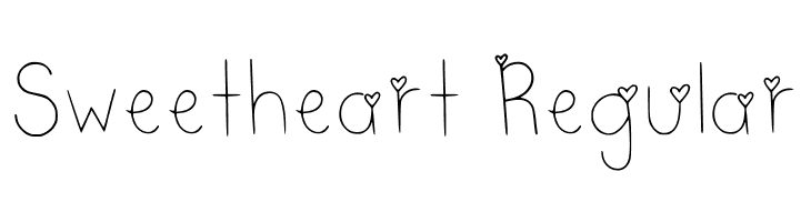 Sweetheart Regular  Скачать бесплатные шрифты