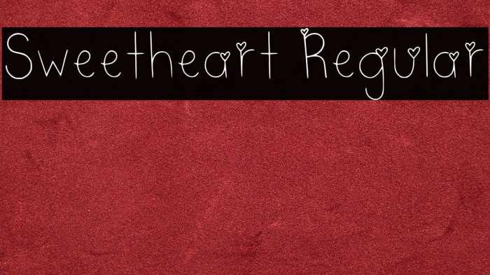 Sweetheart Regular Example 2