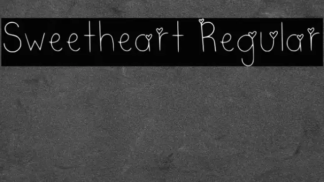 Sweetheart Regular フォント examples