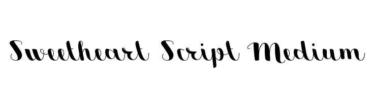 Sweetheart Script Medium Font