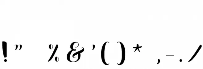 Sweetheart Script Medium Font OTHER CHARS