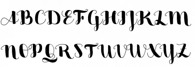 Sweetheart Script Medium Polices MAJUSCULES