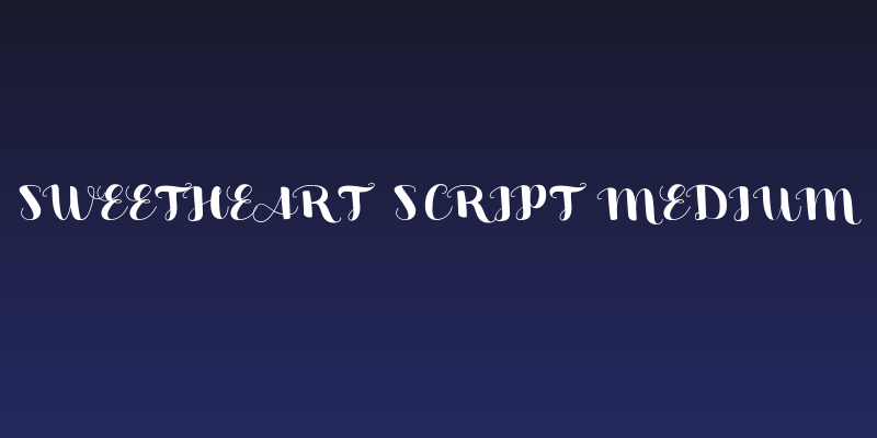 Sweetheart Script Medium Social Header