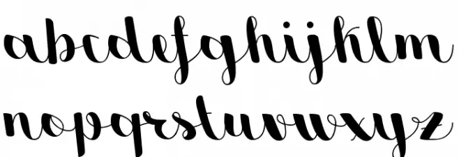 Sweetheart Script Medium 字体 小写