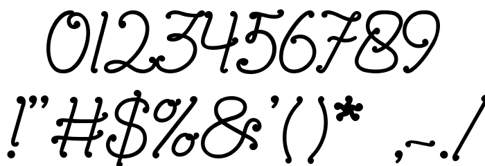 Sweetheart Font OTHER CHARS