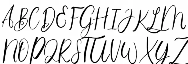 SweetheartPersonal フォント 大文字