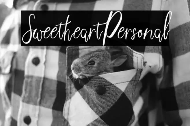 SweetheartPersonal Font examples