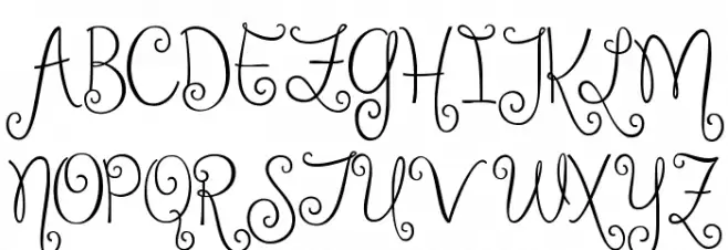 Sweethearts Love Letters خط أحرف كبيرة