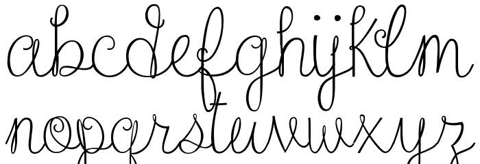 Sweethearts Love Letters Font LOWERCASE