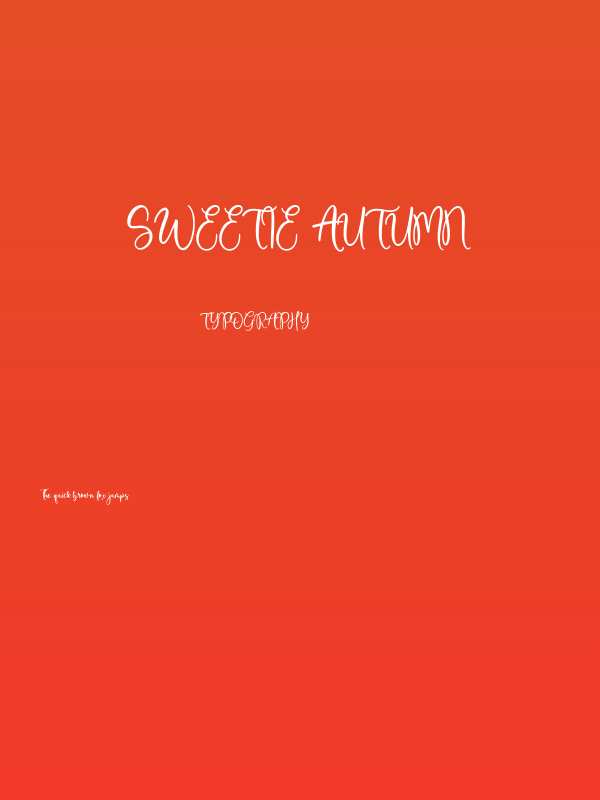 Sweetie Autumn Poster