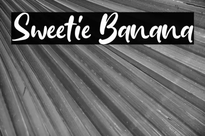 Sweetie Banana Font examples