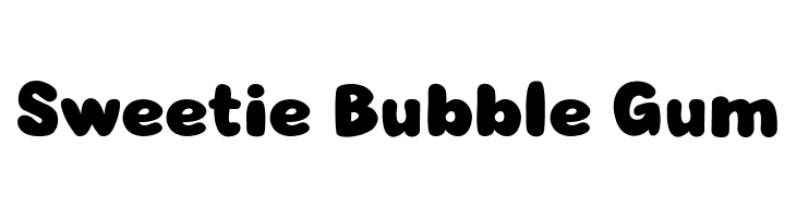 Sweetie Bubble Gum  Frei Schriftart Herunterladen