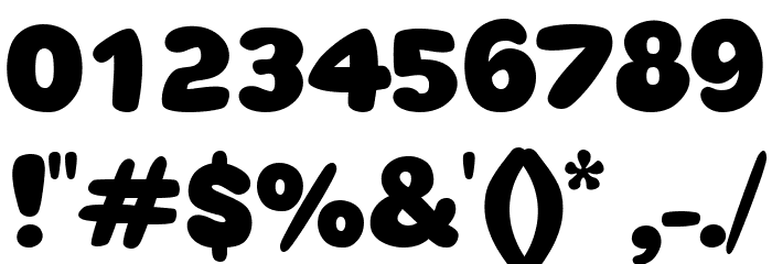 Sweetie Bubble Gum Font OTHER CHARS