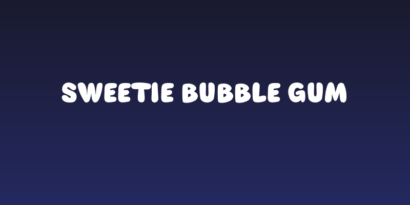 Sweetie Bubble Gum Social Header