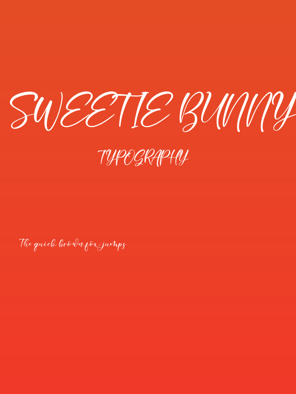 Sweetie Bunny Poster