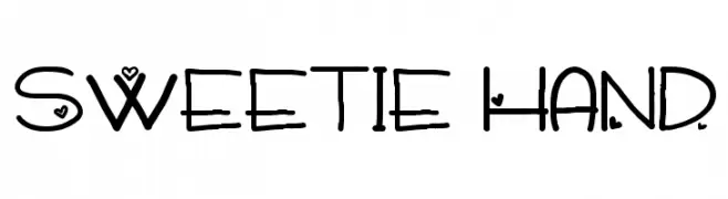 Sweetie Hand  Fuentes Gratis Descargar