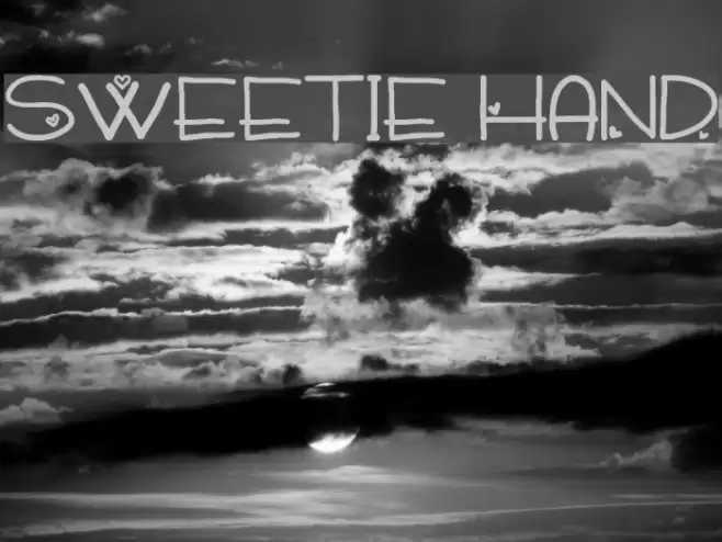 Sweetie Hand Font examples