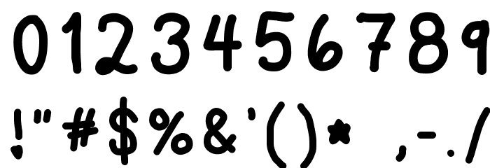 Sweetie Love Font OTHER CHARS